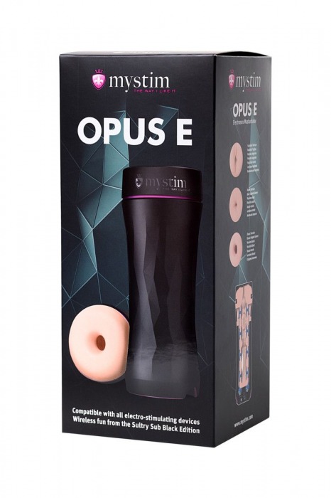Мастурбатор-анус Opus E Donut с возможностью подключения электростимуляции - MyStim - купить с доставкой в Екатеринбурге