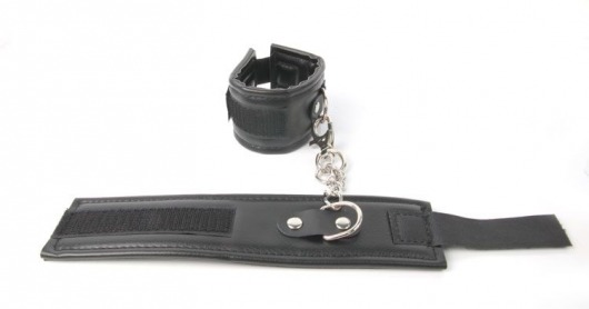 Черные наручники на липучке - Erokay - купить с доставкой в Екатеринбурге