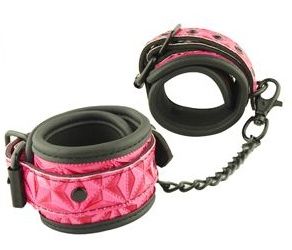 Розово-черные оковы на ноги Ankles Cuffs - Erokay - купить с доставкой в Екатеринбурге