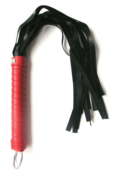 Черный флоггер с красной ручкой Notabu - 49 см. - Bior toys - купить с доставкой в Екатеринбурге