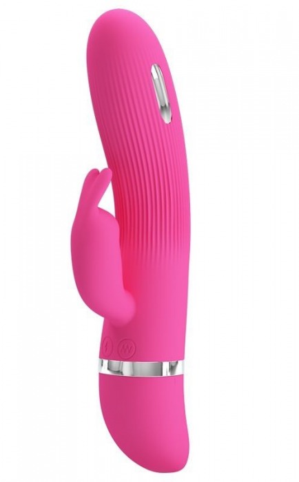 Розовый вибратор Ingram с электростимуляцией - 19,2 см. - Baile - купить с доставкой в Екатеринбурге