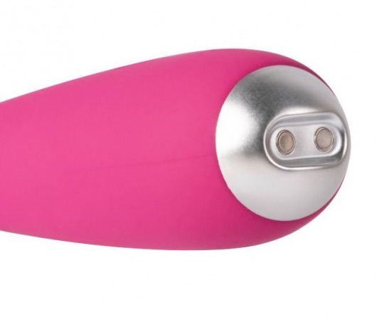 Ярко-розовый G-стимулятор IRIS Clitoral   G-spot Vibrator - 18 см. - Svakom