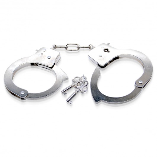 Металлические наручники Metal Handcuffs с ключиками - Pipedream - купить с доставкой в Екатеринбурге