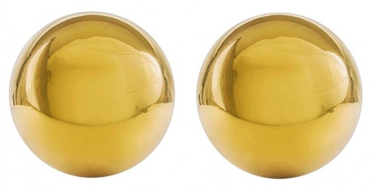 Золотистые вагинальные шарики Ben Wa Balls в шкатулке - Orion