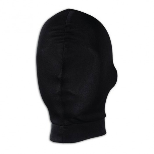 Черная глухая маска на голову - Lux Fetish - купить с доставкой в Екатеринбурге