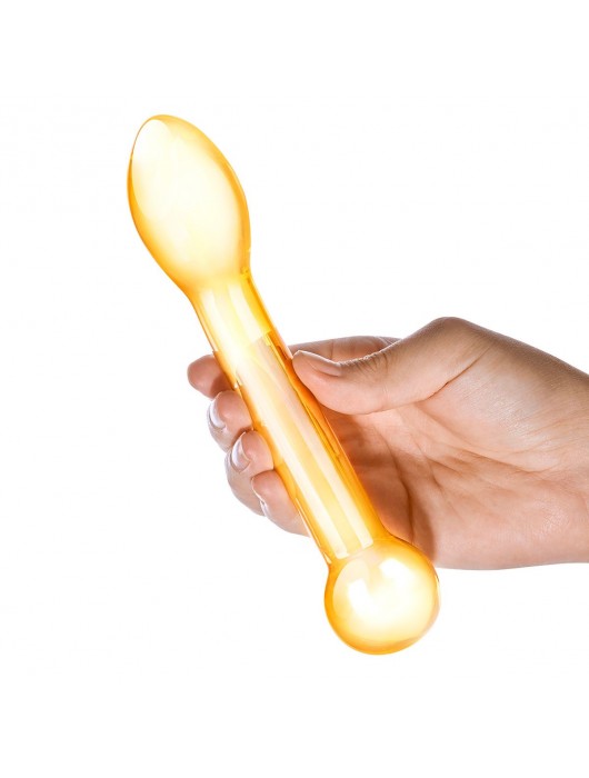 Золостистый стеклянный стимулятор простаты, 17 см. - Glas - в Екатеринбурге купить с доставкой