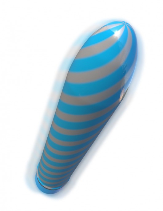 Голубой вибратор Sweet Swirl Vibrator - 21,3 см. - Pipedream