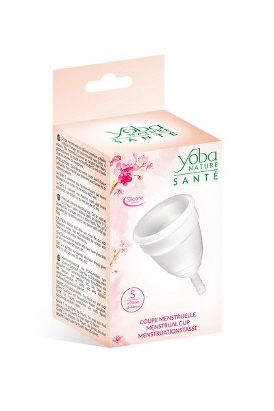 Белая менструальная чаша Yoba Nature Coupe - размер S - Yoba - купить с доставкой в Екатеринбурге
