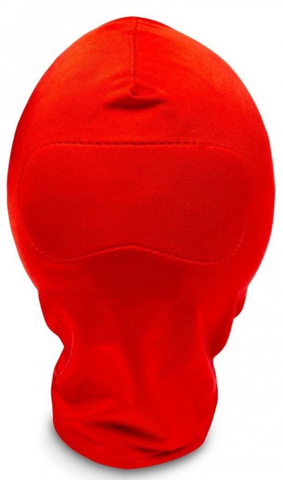 Закрытый красный шлем-маска без прорезей - Пикантные штучки - купить с доставкой в Екатеринбурге