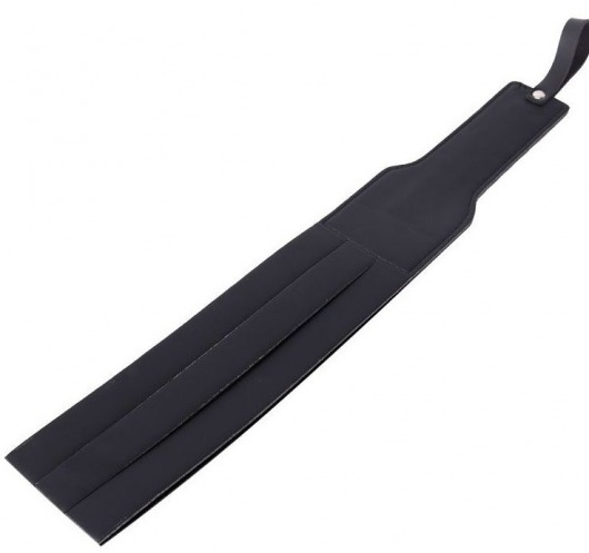 Черная удлиненная гладкая шлепалка - 37 см. - Bior toys - купить с доставкой в Екатеринбурге