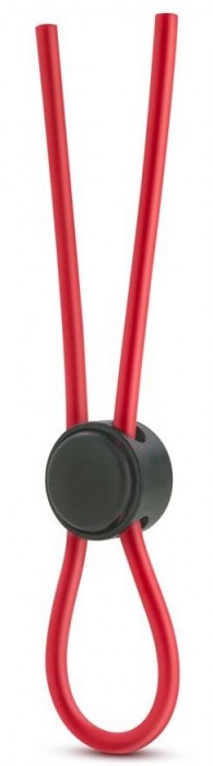Красное силиконовое лассо на пенис Silicone Loop Cock Ring - Blush Novelties - в Екатеринбурге купить с доставкой