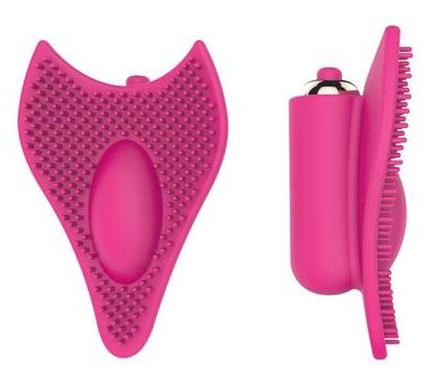 Розовый клиторальный стимулятор с шипиками - 7,5 см. - Bior toys