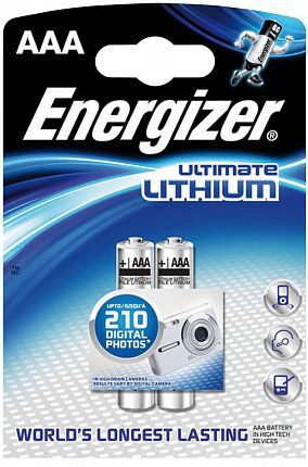 Батарейки Energizer Ultimate Lithium FR03/L92 AAA - 2 шт. - Energizer - купить с доставкой в Екатеринбурге