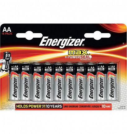 Батарейки Energizer MAX AA/LR6 1,5V - 16 шт. - Energizer - купить с доставкой в Екатеринбурге
