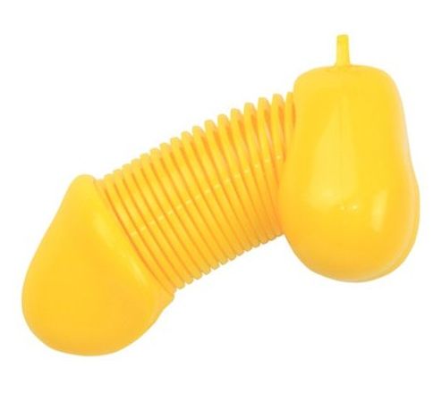 Желтый брелок для ключей в форме пениса - Romfun - купить с доставкой в Екатеринбурге