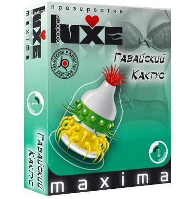 Презерватив LUXE Maxima  Гавайский Кактус  - 1 шт. - Luxe - купить с доставкой в Екатеринбурге
