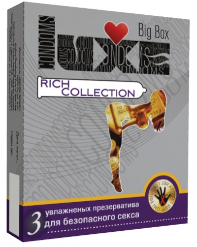Цветные презервативы LUXE Rich collection - 3 шт. - Luxe - купить с доставкой в Екатеринбурге
