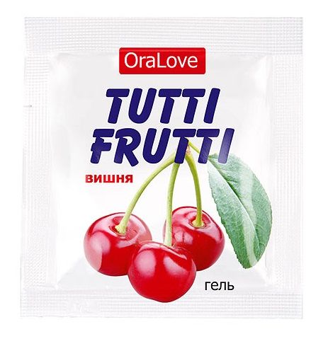 Пробник гель-смазки Tutti-frutti с вишнёвым вкусом - 4 гр. - Биоритм - купить с доставкой в Екатеринбурге