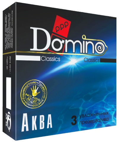 Презервативы Domino  Аква  - 3 шт. - Domino - купить с доставкой в Екатеринбурге