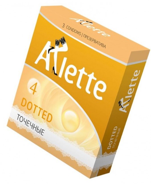 Презервативы Arlette Dotted с точечной текстурой - 3 шт. - Arlette - купить с доставкой в Екатеринбурге