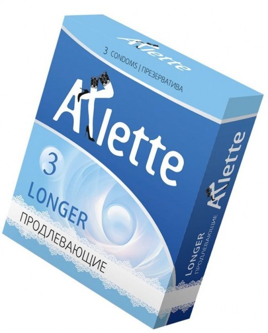 Презервативы Arlette Longer с продлевающим эффектом - 3 шт. - Arlette - купить с доставкой в Екатеринбурге