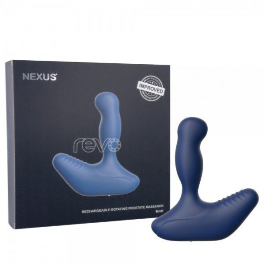 Синий вибромассажер простаты NEXUS REVO 2.0 с вращающейся головкой - Nexus Range - в Екатеринбурге купить с доставкой