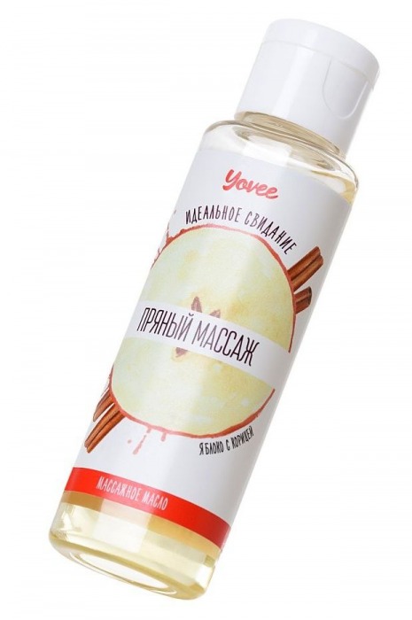 Масло для массажа «Пряный массаж» с ароматом яблока и корицы - 50 мл. - ToyFa - купить с доставкой в Екатеринбурге