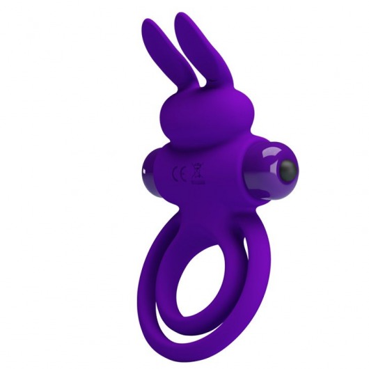 Фиолетовое эрекционное кольцо с вибростимуляцией клитора Vibrant Penis Ring III - Baile - в Екатеринбурге купить с доставкой