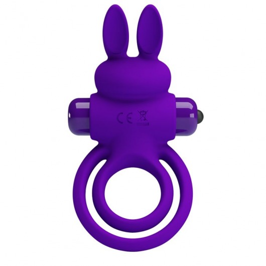 Фиолетовое эрекционное кольцо с вибростимуляцией клитора Vibrant Penis Ring III - Baile - в Екатеринбурге купить с доставкой