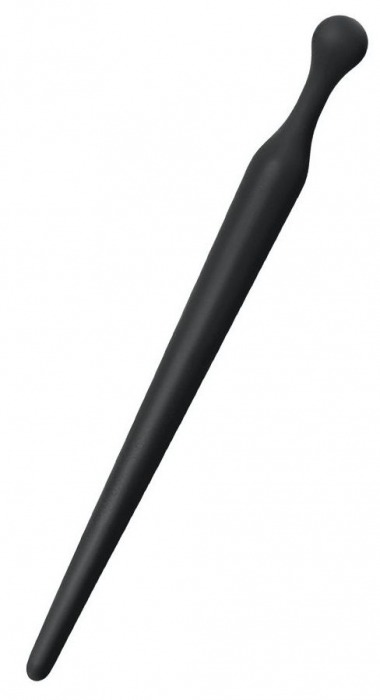 Черный силиконовый уретральный плаг - 10 см. - ToyFa - купить с доставкой в Екатеринбурге