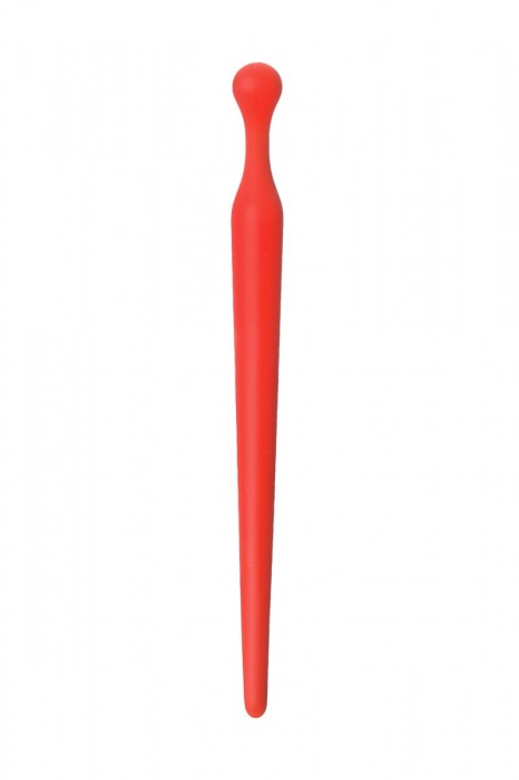 Красный силиконовый уретральный плаг - 10 см. - ToyFa - купить с доставкой в Екатеринбурге