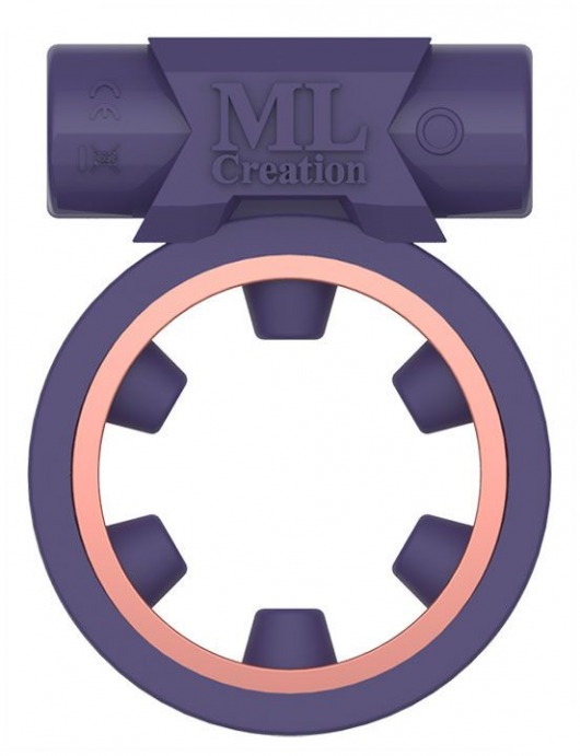 Фиолетовое эрекционное виброкольцо Magic Ring - ML Creation - в Екатеринбурге купить с доставкой
