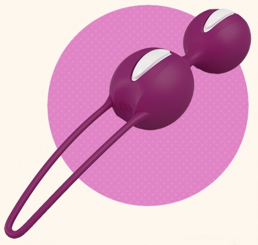 Лиловые вагинальные шарики Smartballs Duo - Fun Factory