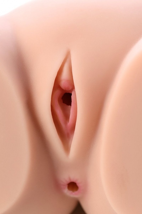 Мастурбатор-полуторс Cherry с вибрацией и двумя любовными тоннелями - KOKOS - в Екатеринбурге купить с доставкой