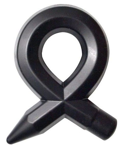 Чёрное силиконовое эрекционное кольцо RINGS LIQUID SILICONE - Dream Toys - в Екатеринбурге купить с доставкой