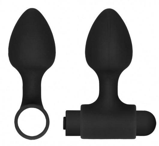Черный анальный вибронабор USB-Rechargeable Anal Set - Shots Media BV