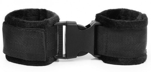 Черные мягкие наручники на липучке - Bior toys - купить с доставкой в Екатеринбурге