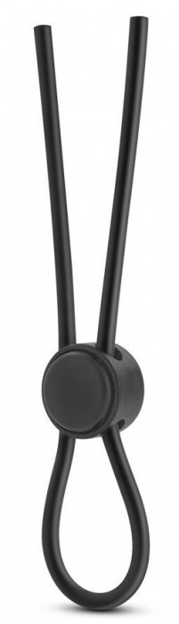 Черное силиконовое лассо на пенис SILICONE LOOP COCK RING - Blush Novelties - в Екатеринбурге купить с доставкой