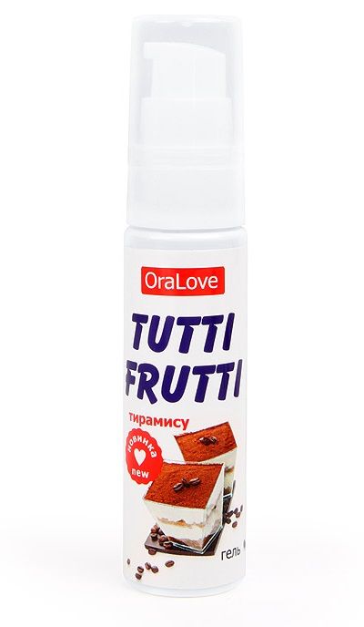 Гель-смазка Tutti-frutti со вкусом тирамису - 30 гр. - Биоритм - купить с доставкой в Екатеринбурге