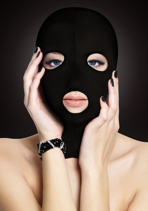 Черная маска Subversion Mask с прорезями для глаз и рта - Shots Media BV - купить с доставкой в Екатеринбурге