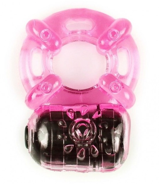 Розовое эрекционное кольцо c вибропулей - Brazzers - в Екатеринбурге купить с доставкой