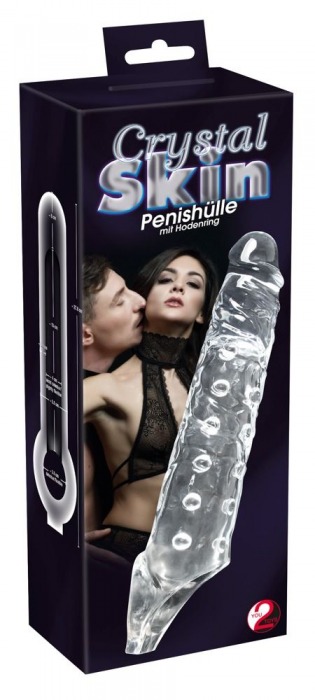 Прозрачная закрытая насадка Crystal Skin Penis Sleeve - 27,8 см. - Orion - в Екатеринбурге купить с доставкой