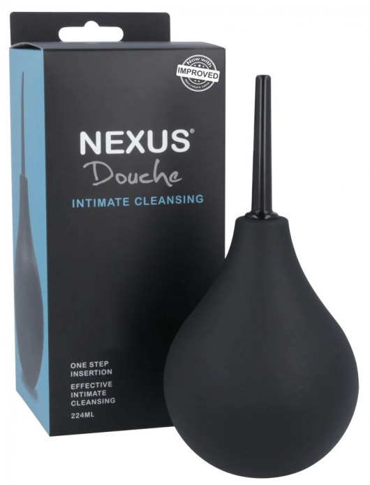 Черный анальный душ с обратным клапаном Non Return Valve Anal Douche - Nexus Range - купить с доставкой в Екатеринбурге