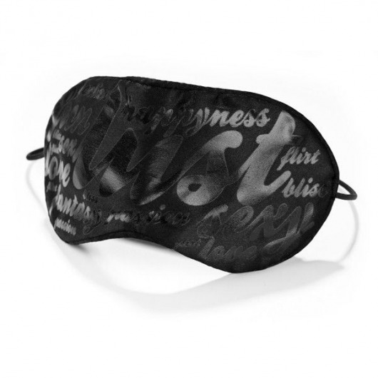 Черная маска на глаза BLIND PASSION MASK - Bijoux Indiscrets - купить с доставкой в Екатеринбурге