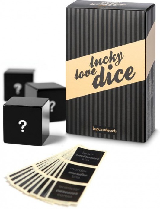 Игральные кубики Lucky love dice - Bijoux Indiscrets - купить с доставкой в Екатеринбурге