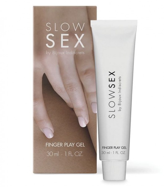 Гель для мастурбации с ароматом кокоса Slow Sex Finger Play Gel - 30 мл. - Bijoux Indiscrets - купить с доставкой в Екатеринбурге