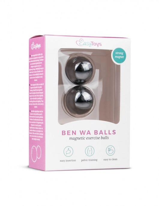 Темно-серые вагинальные шарики без сцепки Ben Wa Balls - EDC