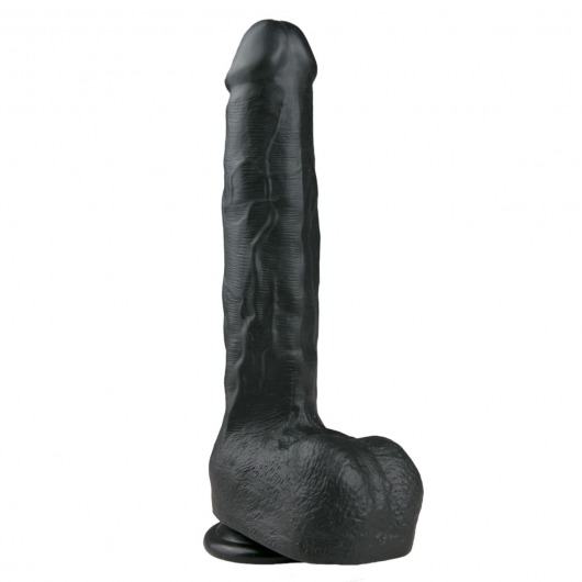 Черный фаллоимитатор Realistic Dildo - 29,5 см. - EDC Wholesale