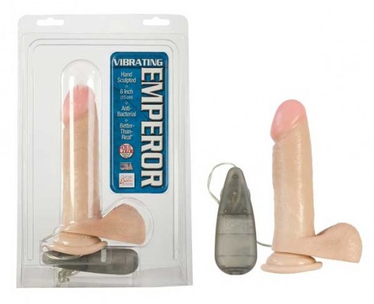 Вибратор-реалистик Vibrating Emperor - 15 см. - California Exotic Novelties