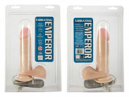 Вибратор-реалистик Vibrating Emperor - 15 см. - California Exotic Novelties